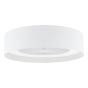 Fan Flush White With Shade LED