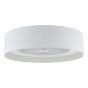 Fan Flush White With Shade LED