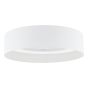 Fan Flush White With Shade LED