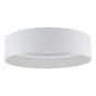 Fan Flush White With Shade LED
