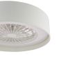 Fan Flush White With Shade LED