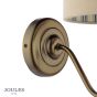 Joules Farley Wall Light Satin Bronze With Shade