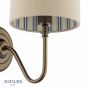 Joules Farley Wall Light Satin Bronze With Shade