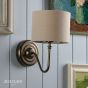 Joules Farley Wall Light Satin Bronze With Shade