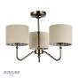 Joules Farley 3 Light Semi-Flush Satin Bronze With Shade