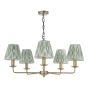 Favian 5 Light Pendant Matt Bronze With Shade