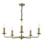 Favian 5 Light Pendant Matt Bronze Fitting Only