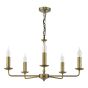 Favian 5 Light Pendant Matt Bronze Fitting Only