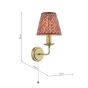 Favian Wall Light Matt Bronze With Shade
