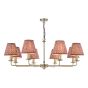 Favian 8 Light Pendant Matt Bronze With Shade