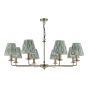 Favian 8 Light Pendant Matt Bronze With Shade