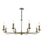 Favian 8 Light Pendant Matt Bronze Fitting Only