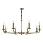 Favian 8 Light Pendant Matt Bronze Fitting Only