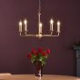 Favian 8 Light Pendant Matt Bronze Fitting Only