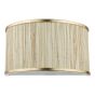 Fenella 2 Light Wall Light Gold Leaf and Seagrass