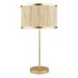 Fenella Table Lamp Gold Leaf With Seagrass Shade
