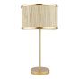 Fenella Table Lamp Gold Leaf With Seagrass Shade