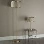 Fenella 3 Light Floor Lamp Gold Leaf and Seagrass