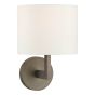 Ferrara Wall Light Brushed Bronze With Shade
