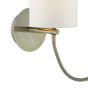 Feta Wall Light Antique Brass With Shade LED