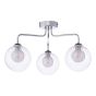 Feya 3 Light Semi Flush Polished Chrome With Clear/Opal Glass
