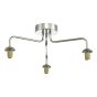 Feya 3 Light Semi Flush Polished Chrome Frame Only
