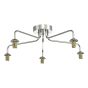 Feya 5 Light Semi Flush Polished Chrome Frame Only