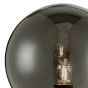 Feya Wall Light Matt Black With Smoked Glass