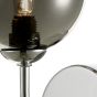 Feya Wall Light Polished Chrome With Smoked Glass