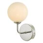Feya Wall Light Polished Chrome and Opal Glass