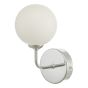 Feya Wall Light Polished Chrome and Opal Glass
