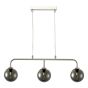 Feya 3 Light Bar Pendant Polished Chrome With Smoked Glass