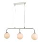 Feya 3 Light Bar Pendant Polished Chrome With Opal Glass