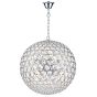Fiesta 8 Light Pendant Crystal and Polished Chrome