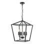 Fionn 4 Light Pendant Matt Black