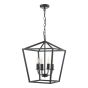 Fionn 4 Light Pendant Matt Black