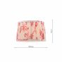 Joules Folly Pink Cotton Tapered Drum Shade 25cm