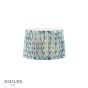 Joules Folly Blue Cotton Tapered Drum Shade 25cm