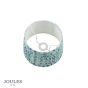 Joules Folly Blue Cotton Tapered Drum Shade 25cm