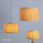 Joules Folly Yellow Cotton Tapered Drum Shade 25cm