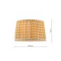 Joules Folly Yellow Cotton Tapered Drum Shade 25cm