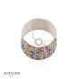 Joules Folly Multi Coloured Cotton Tapered Drum Shade 25cm