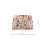 Joules Folly Multi Coloured Cotton Tapered Drum Shade 25cm