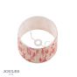 Joules Folly Pink Cotton Tapered Drum Shade 30cm