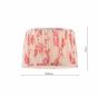 Joules Folly Pink Cotton Tapered Drum Shade 30cm