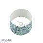 Joules Folly Blue Cotton Tapered Drum Shade 30cm