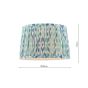 Joules Folly Blue Cotton Tapered Drum Shade 30cm