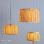 Joules Folly Yellow Cotton Tapered Drum Shade 30cm