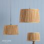 Joules Folly Yellow Cotton Tapered Drum Shade 30cm