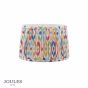 Joules Folly Multi Coloured Cotton Tapered Drum Shade 30cm